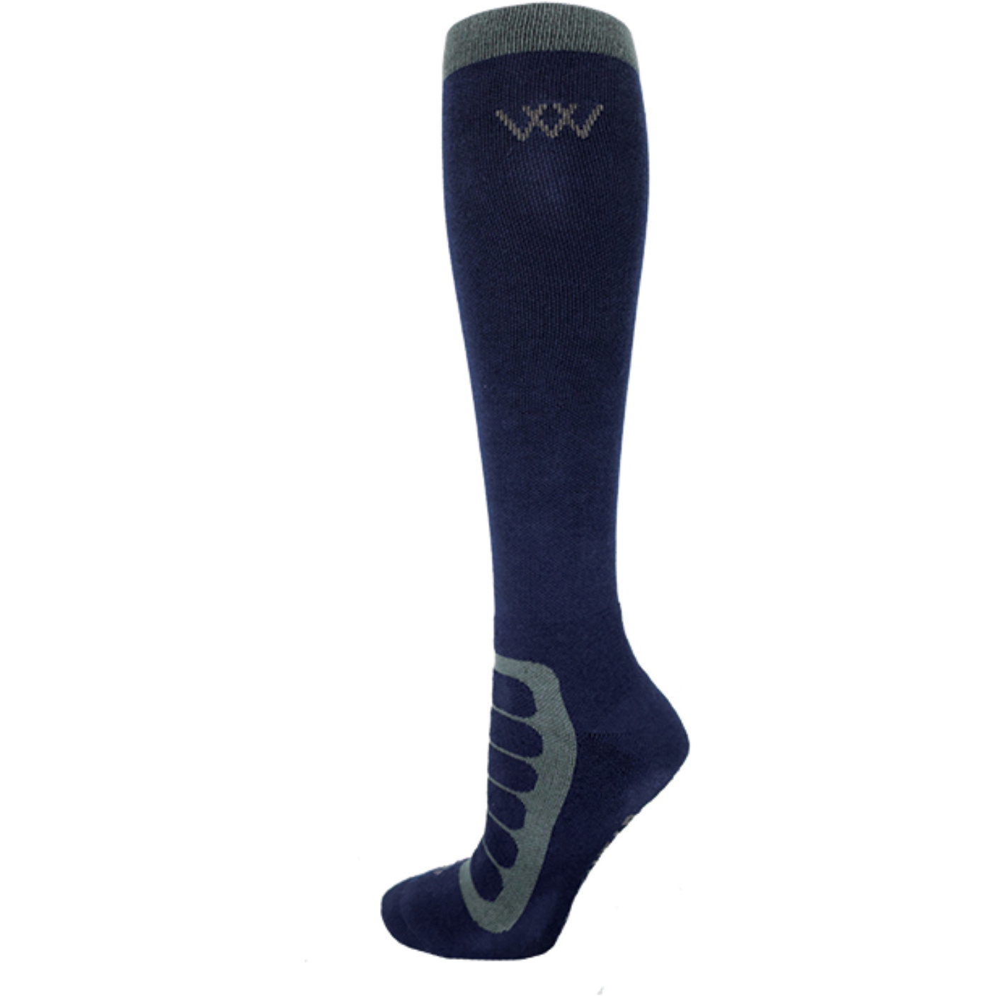 2025 Woof Wear Long Bamboo Tech Chaussette D'équitation WW0020-NAGY - Navy Grey